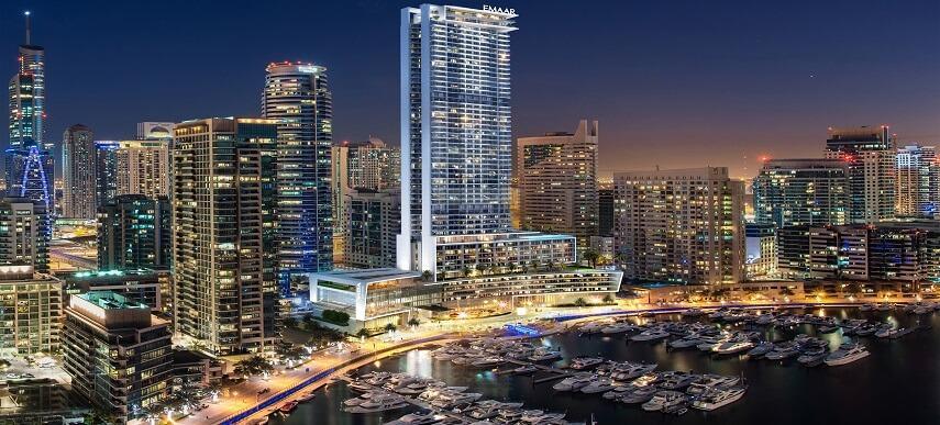 Hotel Vida Dubai Marina & Yacht Club Exterior foto